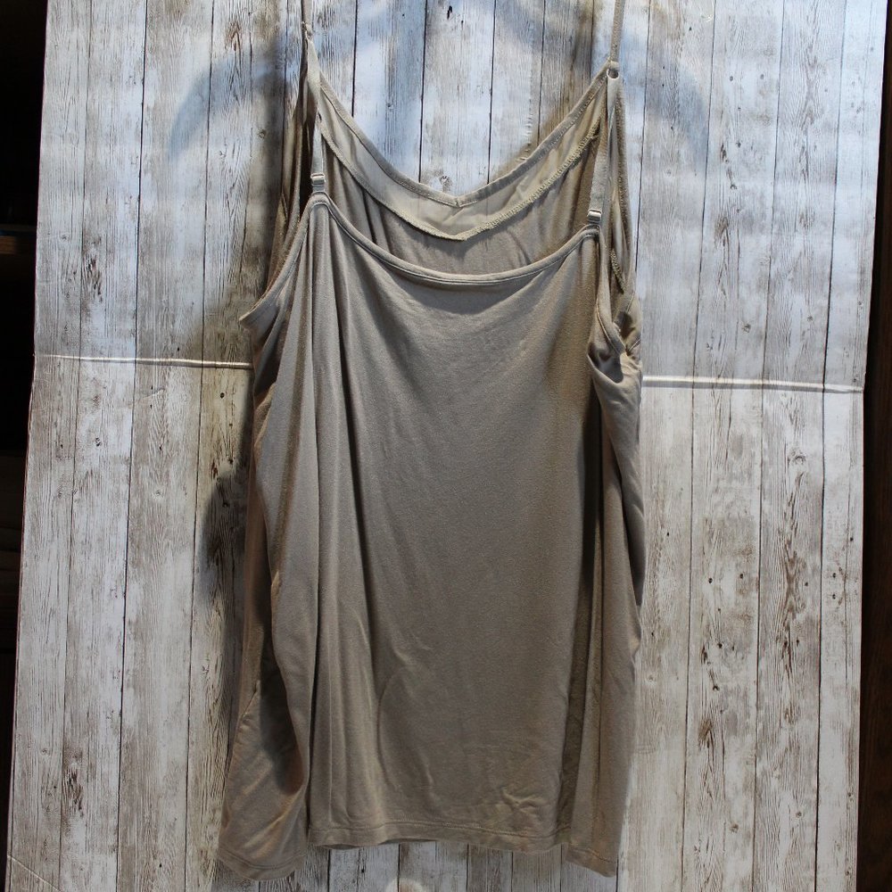 LOT of 3 Camisole / Tank Tops Apt 9 & Layne Bryant Burgundy, Teal, Taupe - Picture 13 of 16